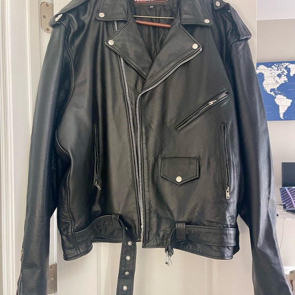 XXL leather jacket. Zony size 58 . - Picture 2 of 8